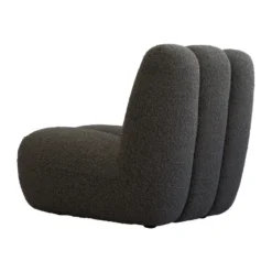 Toe loungefåtölj bouclé, Deep taupe