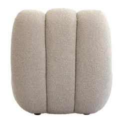 Toe loungefåtölj bouclé, Smoked sand