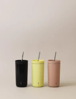 To Go Sip termosmugg med sugrör 0,4 L, Soft black