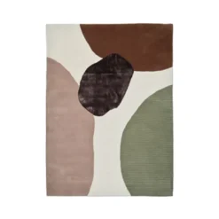 Topaz matta, ivory/green, 250x350 cm