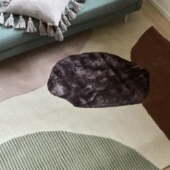 Topaz matta, ivory/green, 250x350 cm