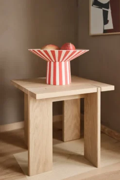 Toppu centerpiece hög Ø30x17 cm, Red-peach