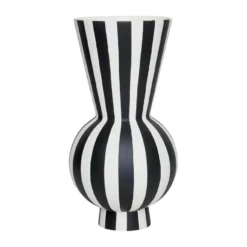 Toppu vas Ø14,5 cm, Black-white