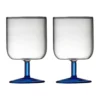 Torino vinglas 30 cl 2-pack, Clear-blue