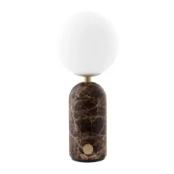 Torrano bordslampa portabel, Brun marmor