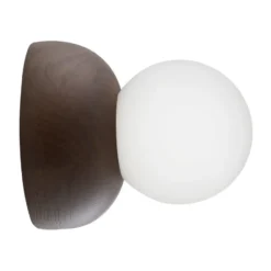 Torrano vägglampa/plafond 13 cm, Brunbetsad ek