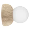 Torrano vägglampa/plafond 13 cm, Travertin