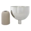 Torus kruka Ø22 cm, Silver-taupe