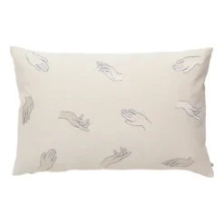 Touch kuddfodral 40x60 cm, Intense blue-off white