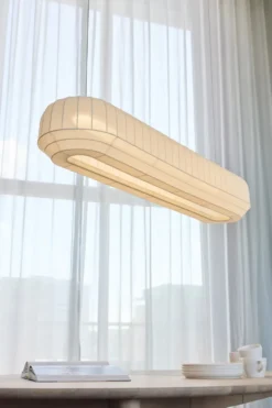 Tradition pendel linear 120 cm, White