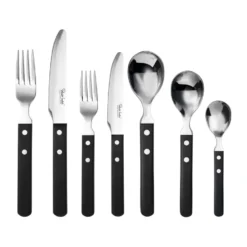 Trattoria bestickset 56 delar, Svart