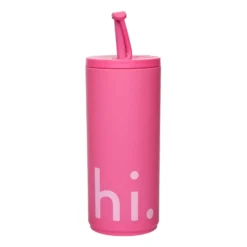 Travel Life termosflaska med sugrör 50 cl, Hi-cherry pink