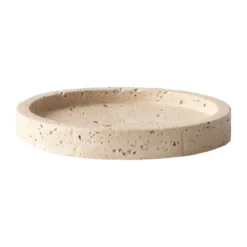 Travertine fat, Ø15 cm