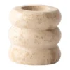 Travertine ljusstake, Medium 8 cm