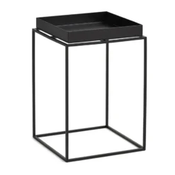 Tray Table medium brickbord, Black, 30x30x44 cm
