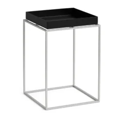 Tray Table medium brickbord, Black-silikon grå, 30x30x44 cm