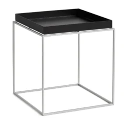 Tray Table medium brickbord, Black-silikon grå, 40x40x44 cm