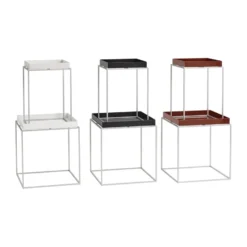 Tray Table medium brickbord, Chocolate-silikon grå, 30x30x44 cm