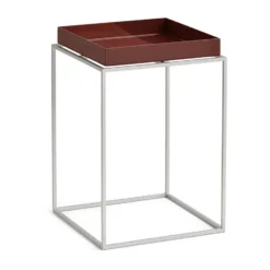 Tray Table medium brickbord, Chocolate-silikon grå, 30x30x44 cm