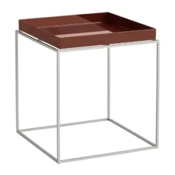 Tray Table medium brickbord, Chocolate-silikon grå, 40x40x44 cm