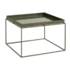 Tray Table medium brickbord, Olive green, 60x60x39 cm
