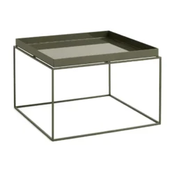 Tray Table medium brickbord, Olive green, 60x60x39 cm
