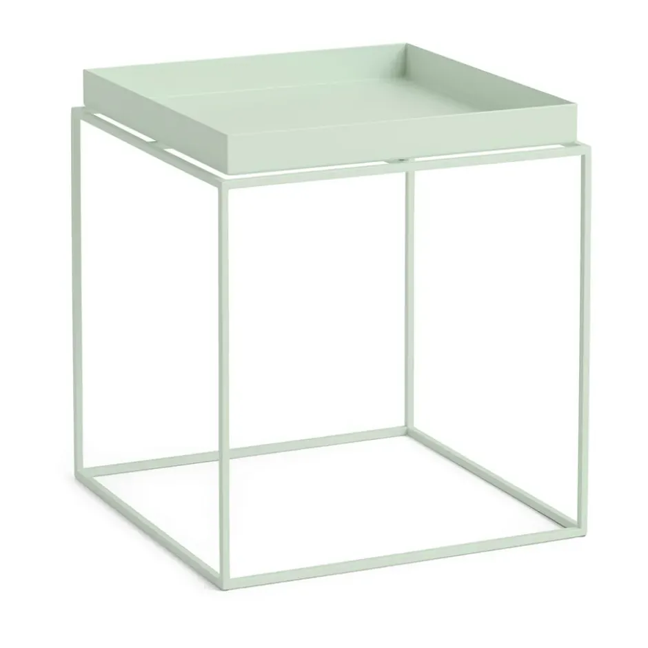 Tray Table medium brickbord, Soft mint, 40x40x44 cm