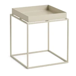 Tray Table medium brickbord, Warm beige, 30x30x34 cm