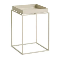 Tray Table medium brickbord, Warm beige, 30x30x44 cm