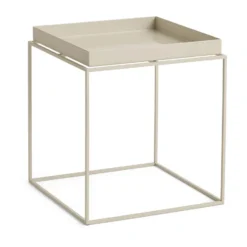 Tray Table medium brickbord, Warm beige, 40x40x44 cm