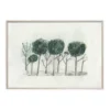 Trees poster 50x70 cm, Svart- off white