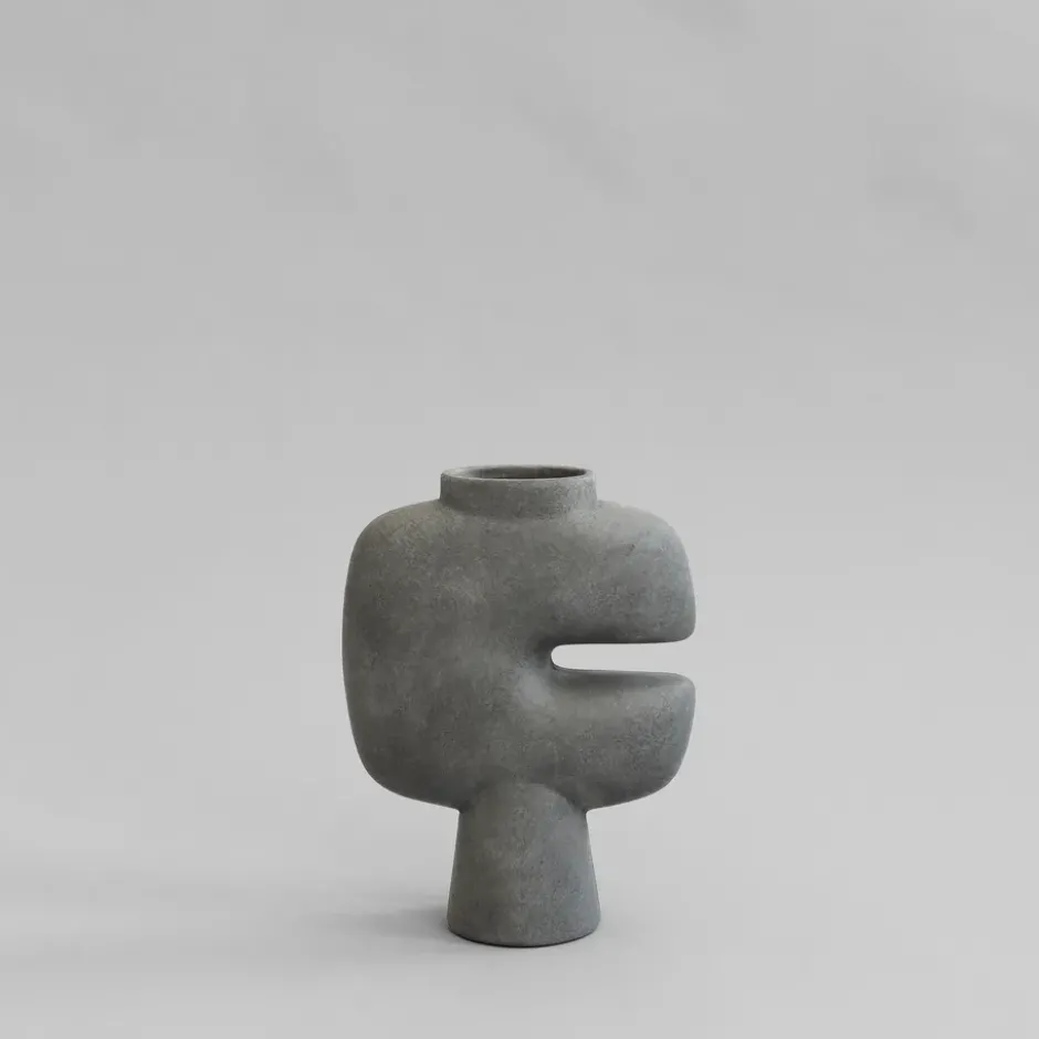 Tribal vas medio, Mörk grå