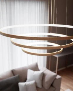 Trione taklampa Ø80 cm, Natur
