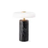 Trip bordslampa Ø17x21 cm marmor, Kol-matt opal