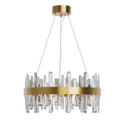 Triumph taklampa, Mässing-klar, Ø60 cm