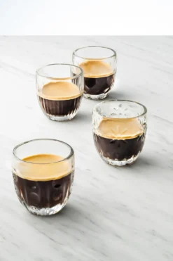 Troquet espressoglas 10 cl 4 delar, Klar