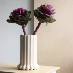 Tubular vas large 24 cm, Beige