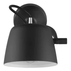 Tub vägglampa, Svart
