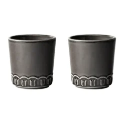 Tulipa kopp 20 cl 2-pack, Almost black