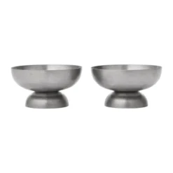 Tumbled glasskål, Rostfritt stål