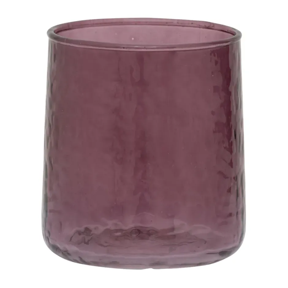 Tumbler hammered dricksglas, Brown