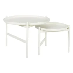 Turner table sidobord Ø70 cm, White