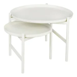 Turner table sidobord Ø70 cm, White