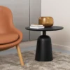 Turn justerbart bord Ø55 cm, Svart