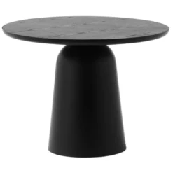 Turn justerbart bord Ø55 cm, Svart
