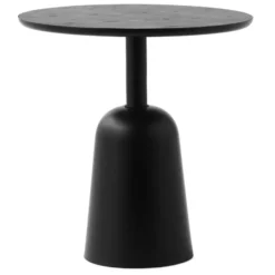 Turn justerbart bord Ø55 cm, Svart