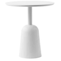 Turn justerbart bord Ø55 cm, Varmgrå