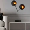 Turno bordslampa 59 cm, Matt svart-guld