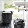 Tvättsäck till Korbokorg, svart 65 l