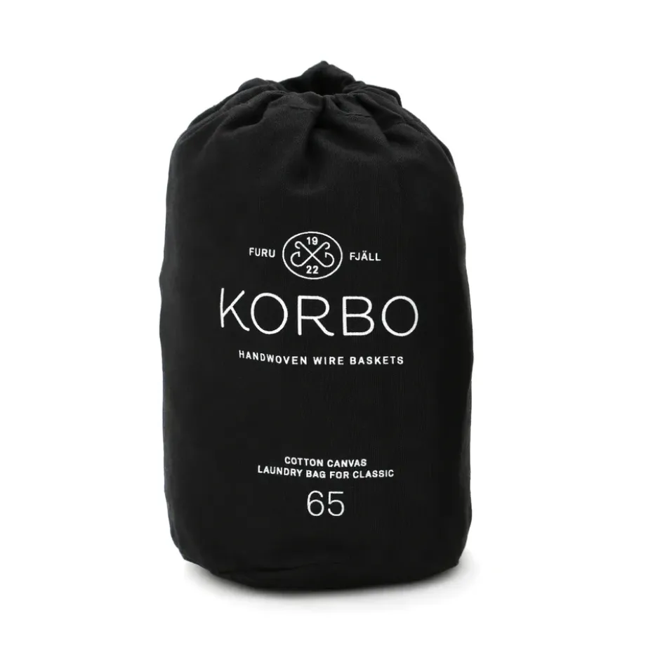 Tvättsäck till Korbokorg, svart 65 l